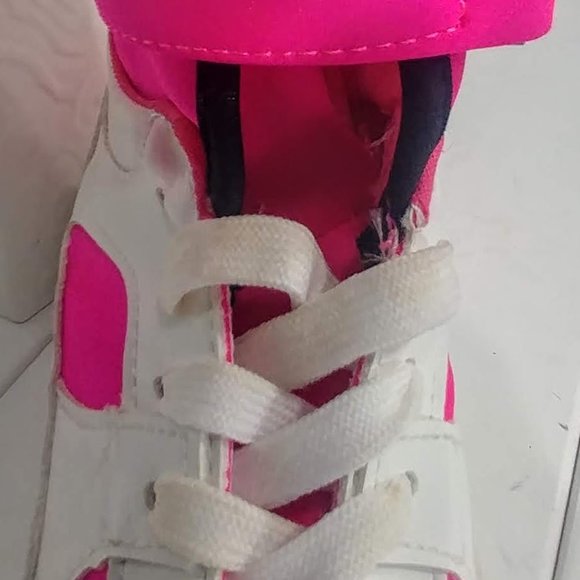 Cape Robbin florescent pink/white high top shoes   SZ 9 - Picture 9 of 10